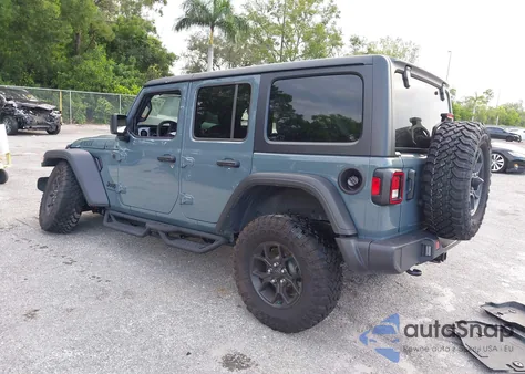 2024 Jeep Wrangler 4-Door Willys 4X4 from USA, damaged, VIN 1C4PJXDG7RW353468